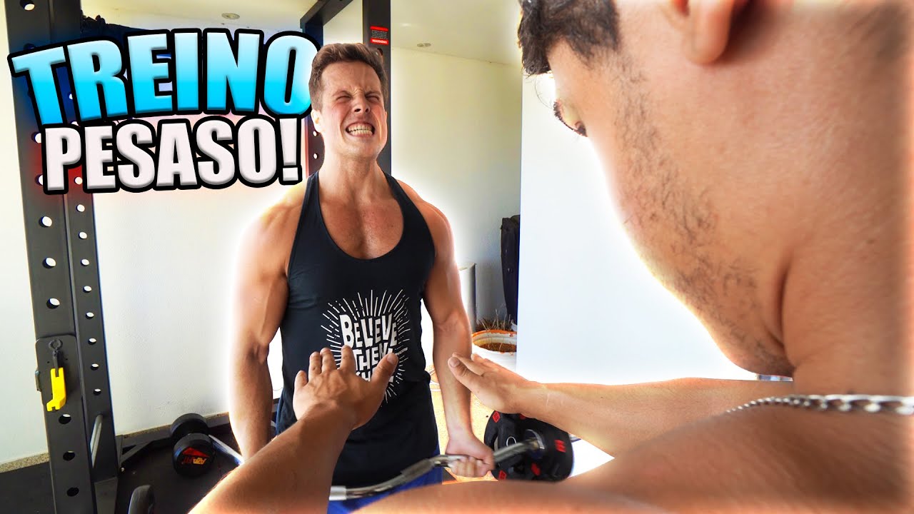 TREINO PESADO COM O MEU PRIMO !!