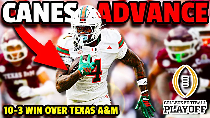 MIAMI HURRICANES BEAT TEXAS A&M IN CFP | Fletcher Goes BEAST MODE, Toney HUGE TD, Fitzgerald ENDS IT