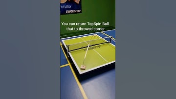You can return topspin ball that to throwed corner with forehand topspin to parallel #shorts