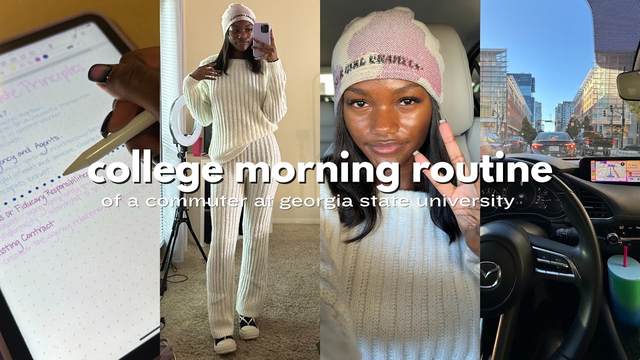 college morning routine of a commuter at georgia state university