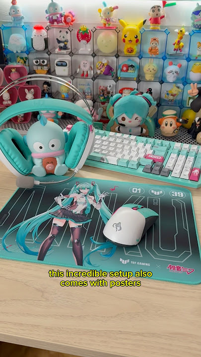 Hatsune Miku giveaway! TUF Gaming x Hatsune Miku collection #TUFxHatsuneMiku #hatsunemiku #gifted