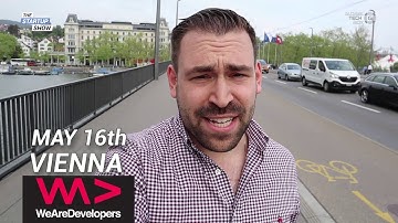 Cédric is visiting WeAreDevelopers (Vienna, 2018)