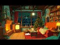 The Sleeping Cat And The Fireplace On Christmas Cozy Cottagecore Anime Ambience 10 Hours 4K 