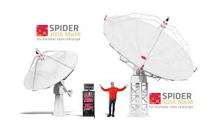 SPIDER 300A MarkII and 500A MarkII radio telescopes for radio astronomy @Primalucelab