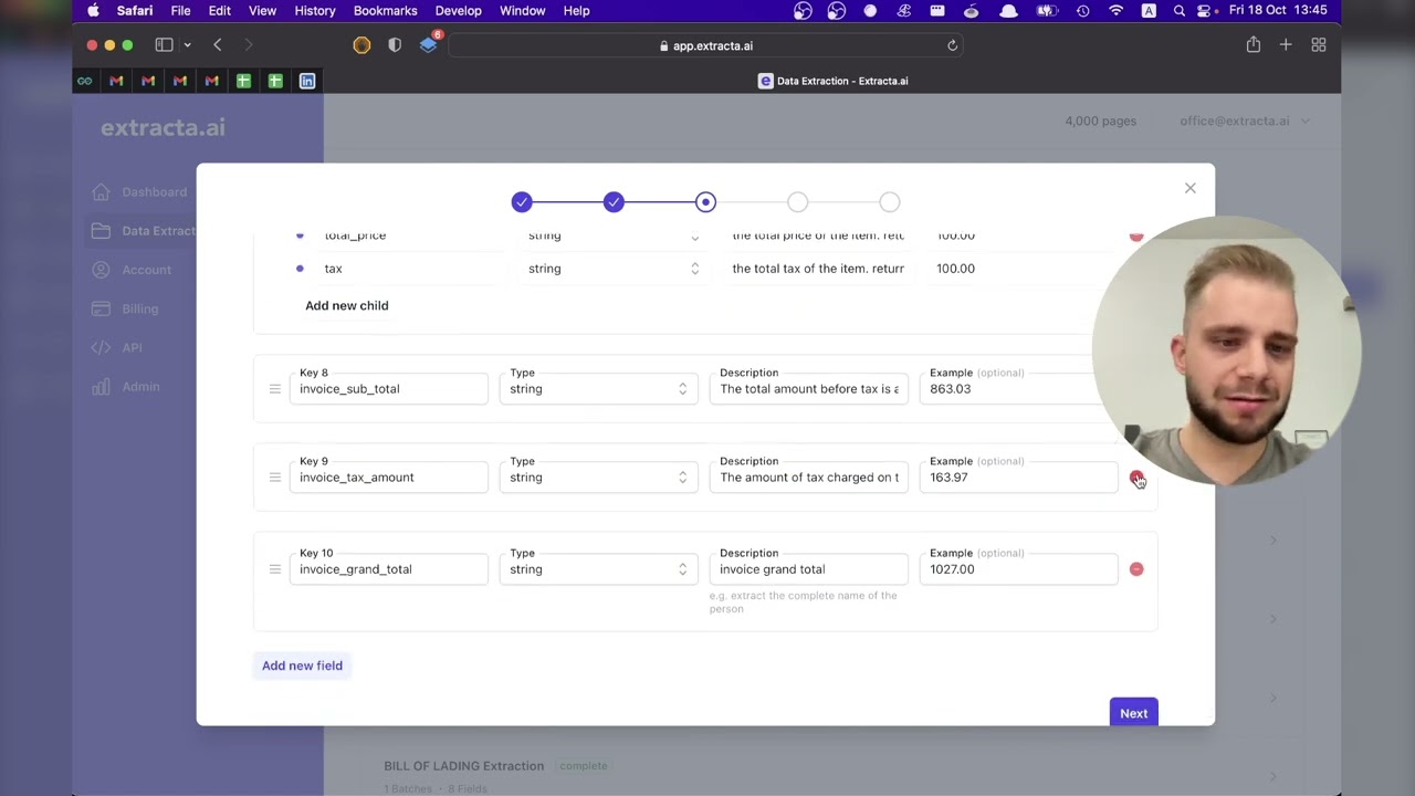 How to Extract Data from Invoices with Extracta.ai