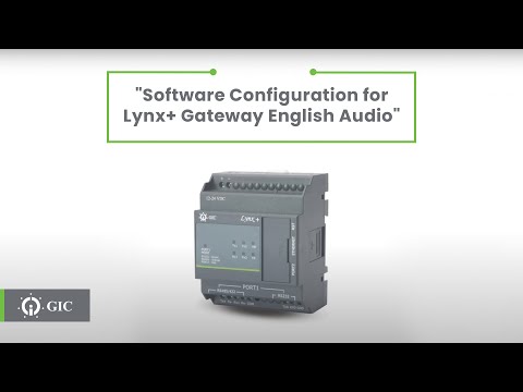 GIC Tutorial : Lynx Gateway - Software Configuration