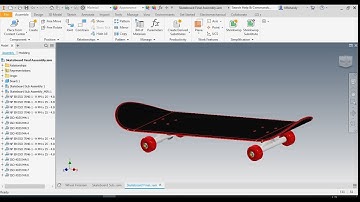 Autodesk Inventor Professional Tutorial (Skateboard Modelling) - All Part Assembly