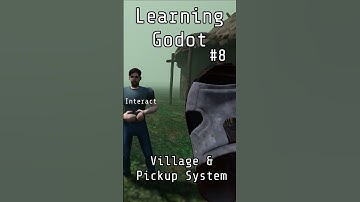 Learning Godot - Village & Pickup System #shorts #godot #gamedev #devlog
