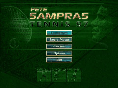 Pete Sampras Tennis 97 gameplay (PC Game, 1996)