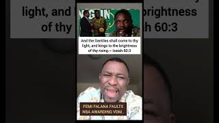 Femi Falana(SAN), Faulting NBA's Decision of Honouring VDM, Sounds So Ridiculous to me.