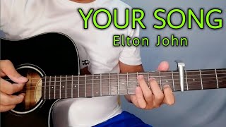 YOUR SONG (Elton John) Guitar Chord Tutorial