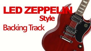 Video thumbnail of "Rock Led Zeppelin Style - Guitar Jam Track  - 90 Bpm"