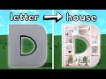 Building the letter d into a bloxburg house