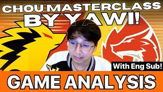 [WITH ENGSUB] CHOU MASTER CLASS BY YAWI! | AURA vs ONIC ID GAME ANALYSIS BY OHMYV33NUS