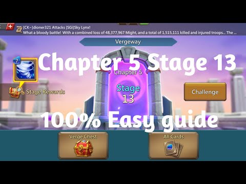 Lords mobile Vergeway Chapter 5 Stage 13 easiest guide