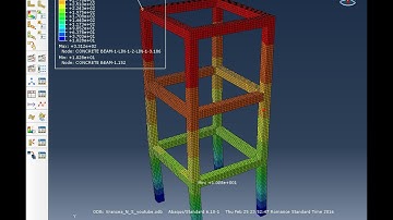ABAQUS Framed Reinforced Concrete Multi-Storey Structure Under Earthquake