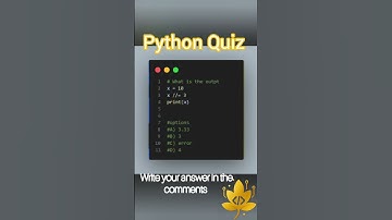 Python Quiz #coding #programmingquiz #shortvideo #python #pythonquiz #scripting #javascript #explore