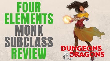 Monk Way of the Four Elements - D&D 5e Subclass Series