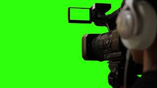 Футажи Для Видеомонтажа Оператор С Камерой На Зелёном Фоне Operator With A Camera Green Screen