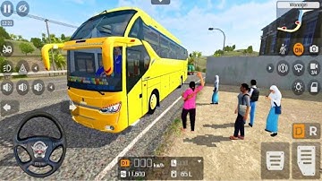 ✅Scania Bus Driving With Passengers   Bus Simulator Indonesia - Android Gameplay #1
