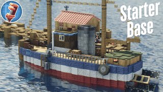 Minecraft Starter Fishing Boat You NEED to Build (Functional!)