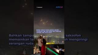 Viral Warga Lebanon Berpesta Saat Rudal Iran Serang Israel
