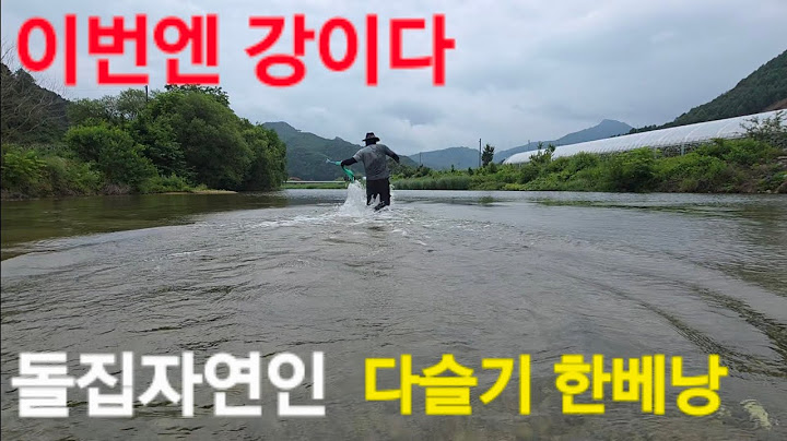 다슬기 잡아서 용돈 벌려면 #돌집자연인