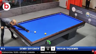 Semih Saygıner Vs Tayfun Taşdemir - 3 BANT BİLARDO ŞAMPİYONASI 3.ETAP 2021 - 3 Cushion Billiards 당구 screenshot 1