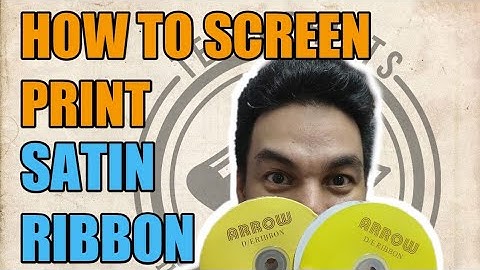 HOW TO PRINT ON SATIN RIBBON | Silkscreen Printing Tutorial | TepsPrintsTv
