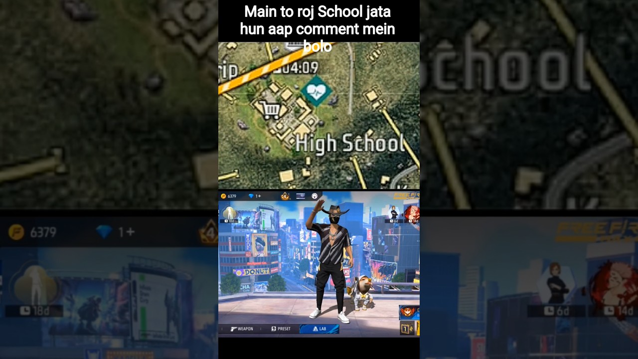 free fire High School। Main to roj School jata hun bhai