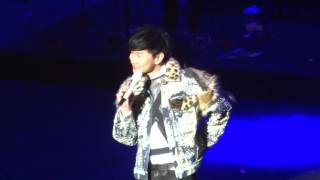 160221 - JJ Lin thanking fans for the banners @ Shrine Auditorium in LA