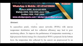 Data Fusion Based on Temperature Monitoring of Aquaculture Ponds With Wireless Sensor Networks