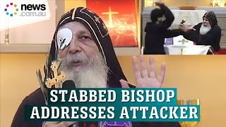Bishop Mar Mari's surprise words at first mass since stabbing attack