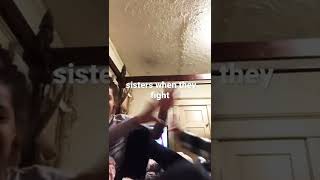 Sisters Fighting In The Bedroom When Moms Not Looking