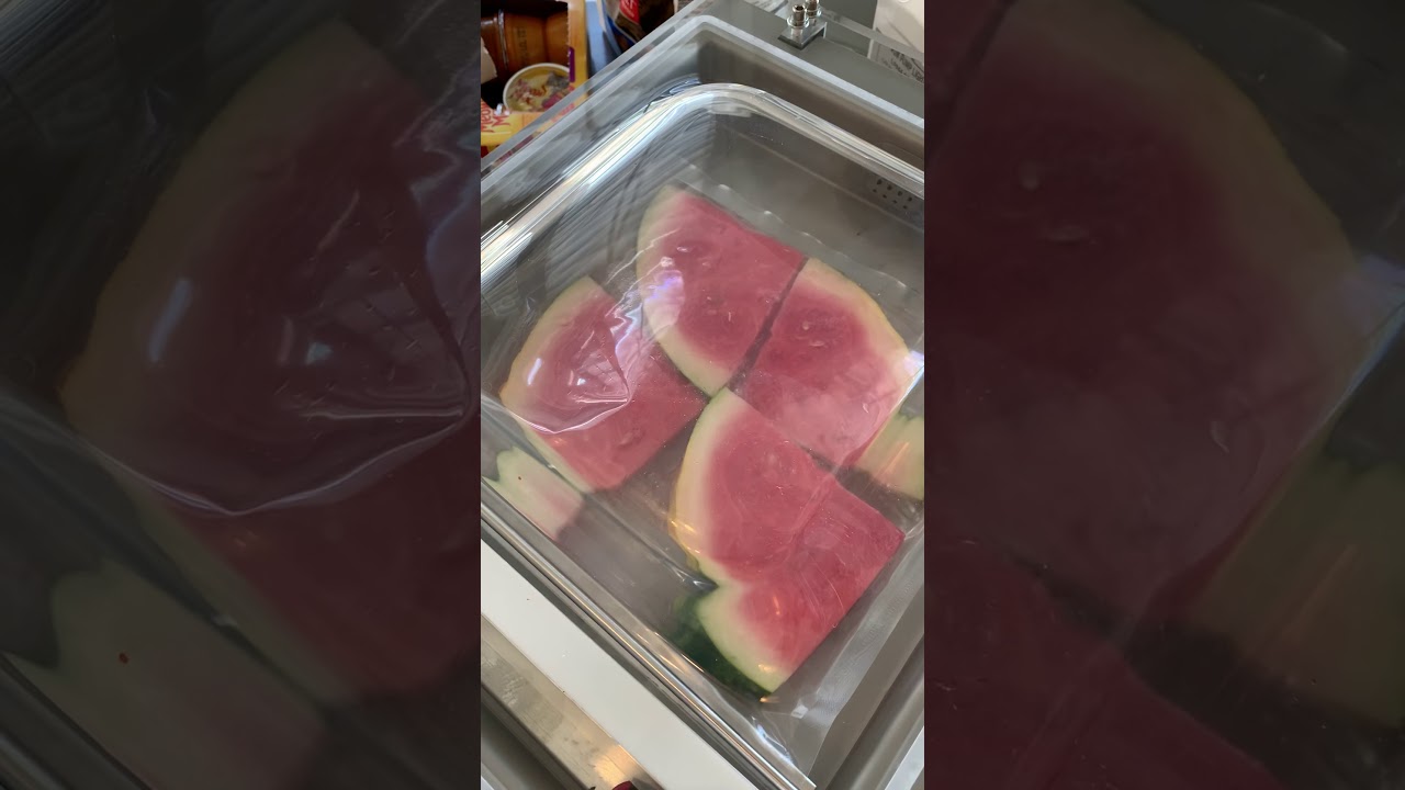 Compressed Watermelon in a Chamber Vacuum Sealer YouTube