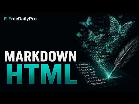 Watch: How to Convert Markdown to HTML & HTML to Markdown