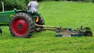 Bush hogging with an oliver 77