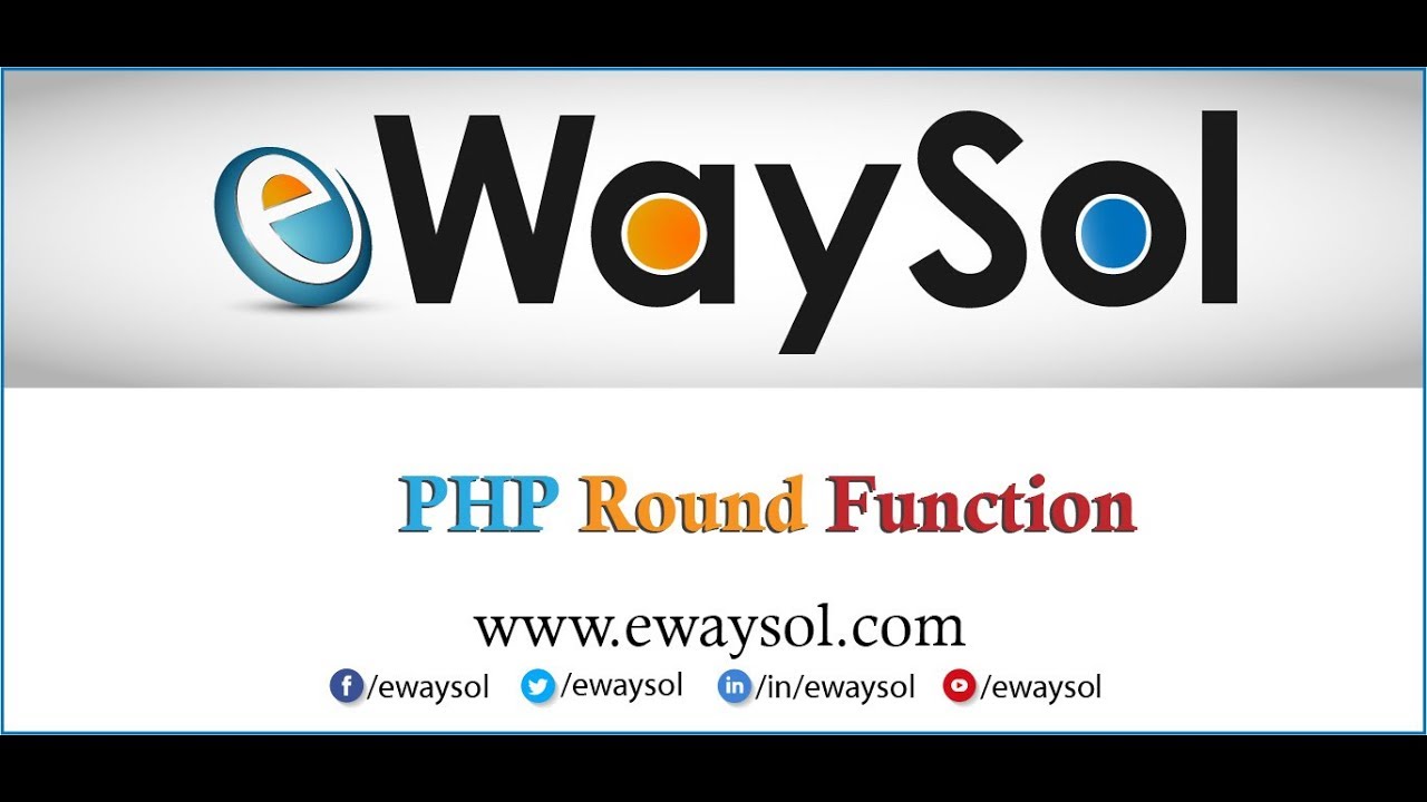 ปัดเศษ php  New Update  PHP Round Function | eWaySol