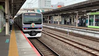 JR東日本我孫子駅を入線.通過.発車する列車パート1。