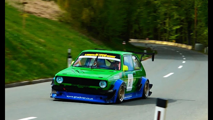 9000rpm / 300hp Monster VW Golf 1 | Jürgen Halbartschlager at Hill Climb Kitzeck 2022