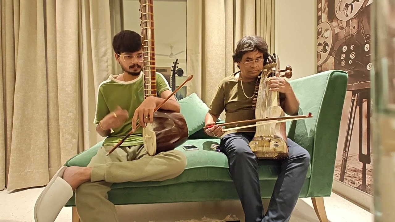 Esraj_with_Sarangi❤️🤗 #classical_therapy💐 #indianclassicalmusic #esraj 🙏#raga_Charukeshi🤞🙇