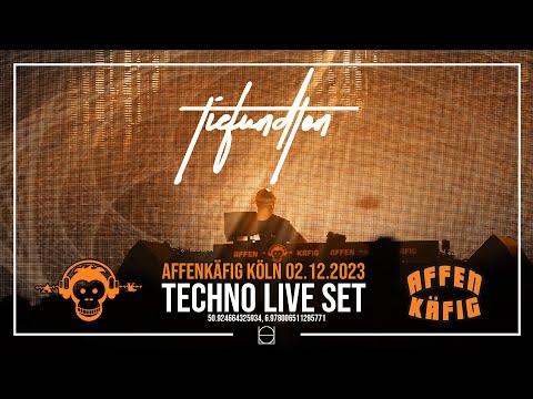 TIEFUNDTON LIVE  @affenkafig-tv-195  KÖLN   | TECHNO VIDEO SET