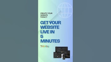 GET YOUR WEBSITE LIVE IN 5 MINUTES Create your own website in just 5 minutes with websites.co.in