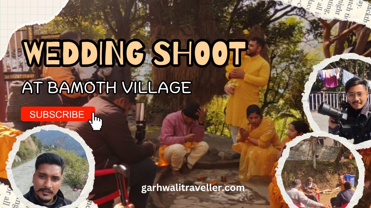 Pahadi wedding shoot at Bamoth Village nearby Gauchar - YouTube