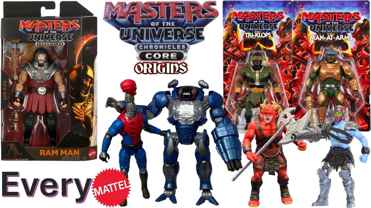 Every - MOTU Chronicles - Mattel 2026 Masters of the Universe Movie He-man and the plus Core 4.5"