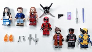 LEGO UNOFFICIAL DEADPOOL &amp; WOLVERINE | X-23 - HUMAN TORCH - ELEKTRA - WADE - GAMBIT - BLADE - LOGAN