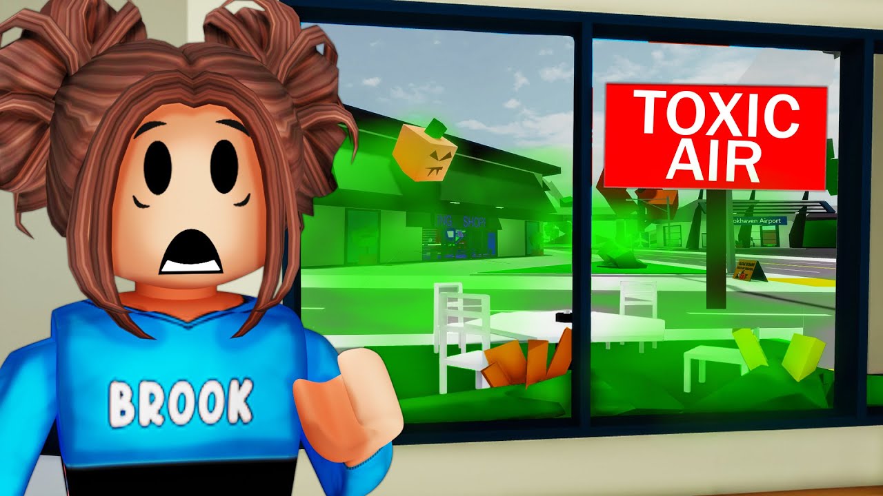 Я выжил в токсичном воздухе в Roblox Brookhaven!!