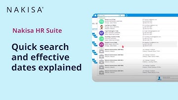 4. How to search in the org structure (current and historical data) – Nakisa HR Suite