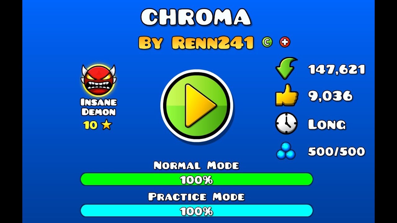 CHROMA COMPLETION (NEW HARDEST) - YouTube