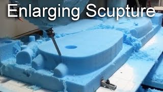 Enlarging Sculpture- foam carving, Magic Sculpt, needle felting